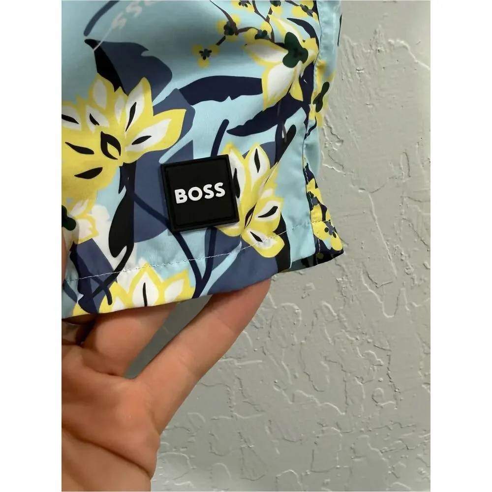 BOSS Hugo Boss Prianha Graphic Swim Trunks Size XL